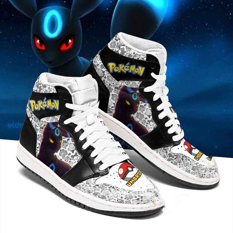 Umbreon Cute Pokemon Sneakers Air Jordan Shoes 4 Umbreon Cute Pokemon Sneakers Air Jordan Shoes