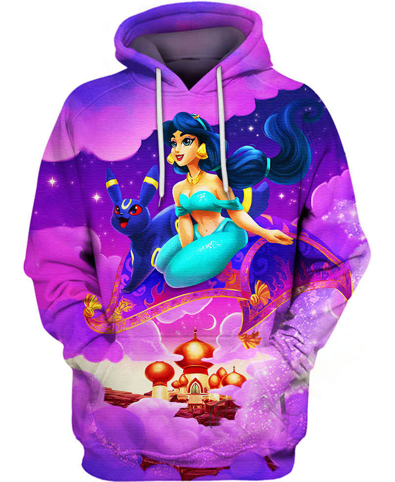 Umbreon With Jasmine Hoodie 3D 4 Umbreon With Jasmine Hoodie 3D