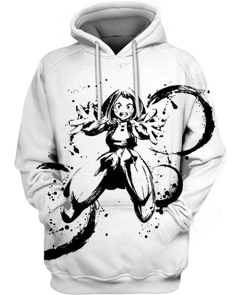 Uraraka Ochaco Ink Splatt Hoodie 3D 8 Uraraka Ochaco Ink Splatt Hoodie 3D
