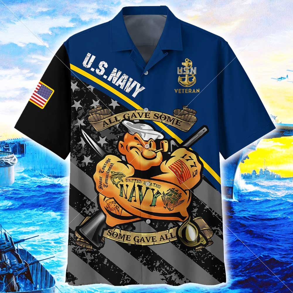 Us Military Veteran Popeye Navy All Gave Some Soem Summer Vacation Hawaiian shirts 14 Us Military Veteran Popeye Navy All Gave Some Soem Summer Vacation Hawaiian shirts