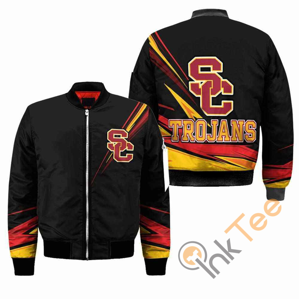 USC Trojans NCAA Black Apparel Best Christmas Gift For Fans Bomber Jacket