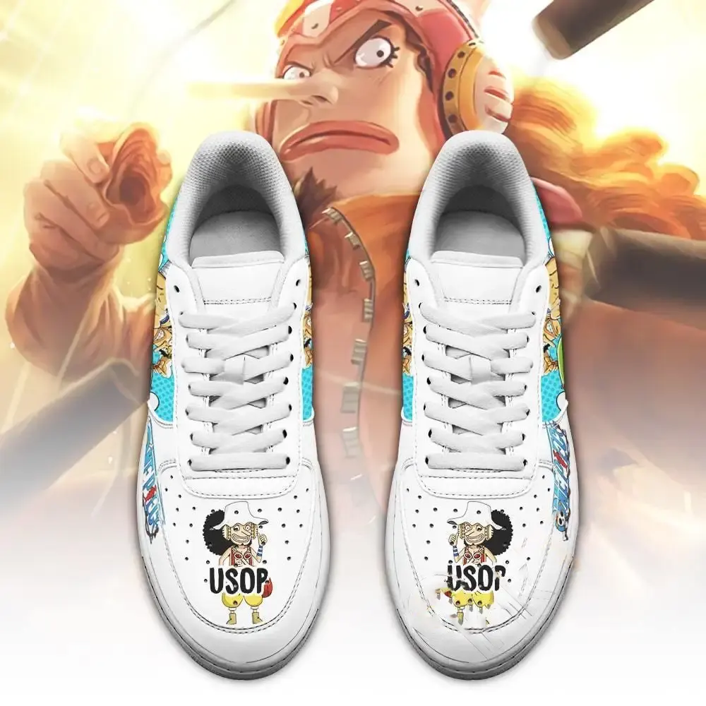 Usopp Custom One Piece Anime Fan Amazon Nike Air Force Shoes