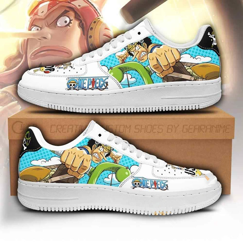 Usop Custom One Piece Anime Nike Air Force Shoes