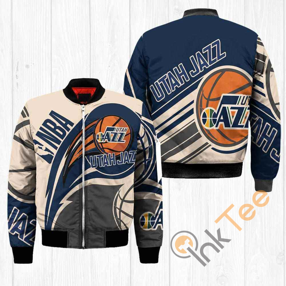 Utah Jazz NBA Balls Apparel Best Christmas Gift For Fans Bomber Jacket