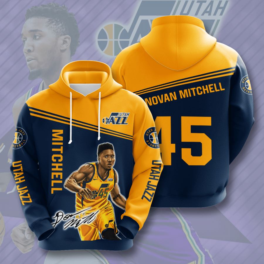 Utah Jazz Custom Hoodie 3D 8 Utah Jazz Custom Hoodie 3D