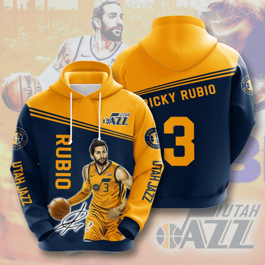 Utah Jazz Custom Hoodie 3D 5 Utah Jazz Custom Hoodie 3D