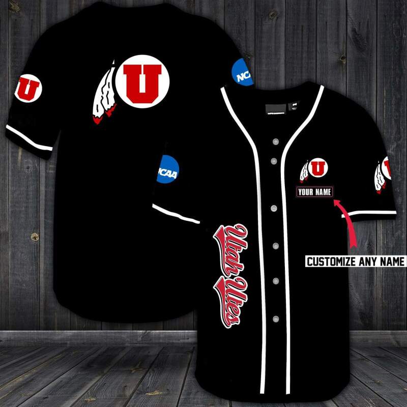 Utah Utes Personalized Custom Name For You Baseball Jersey 4 Utah Utes Personalized Custom Name For You Baseball Jersey