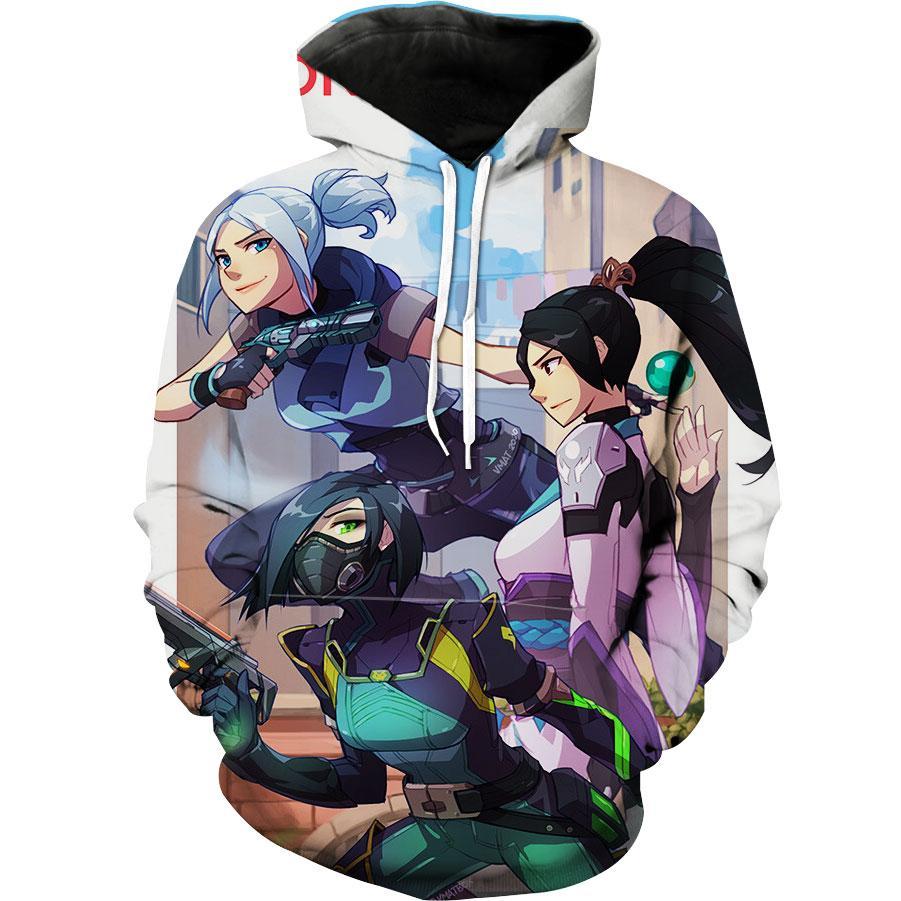 Valorant Jett Sage And Viper Valorant Hoodie 3D 1 Valorant Jett Sage And Viper Valorant Hoodie 3D