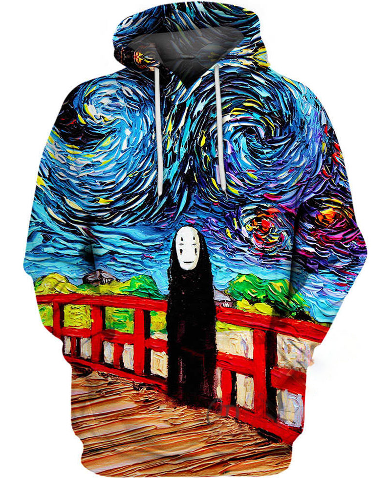 Van Gogh Spirited Away Hoodie 3D