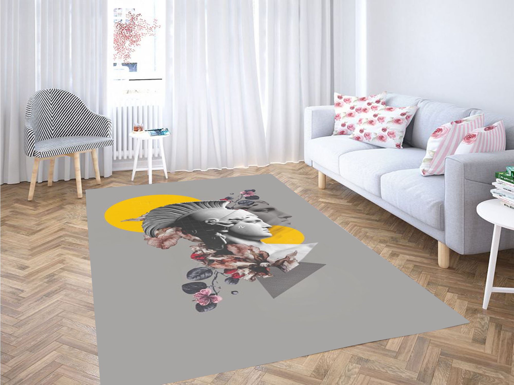 Vaporwave Roman Aesthetic Carpet Rug