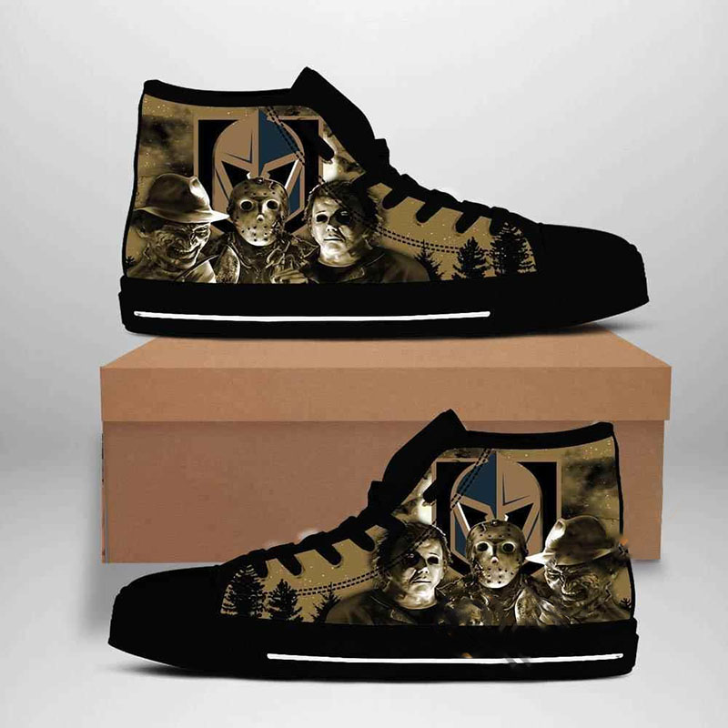 Vegas Golden Knights NHL Hockey High Top Shoes 3 Vegas Golden Knights NHL Hockey High Top Shoes
