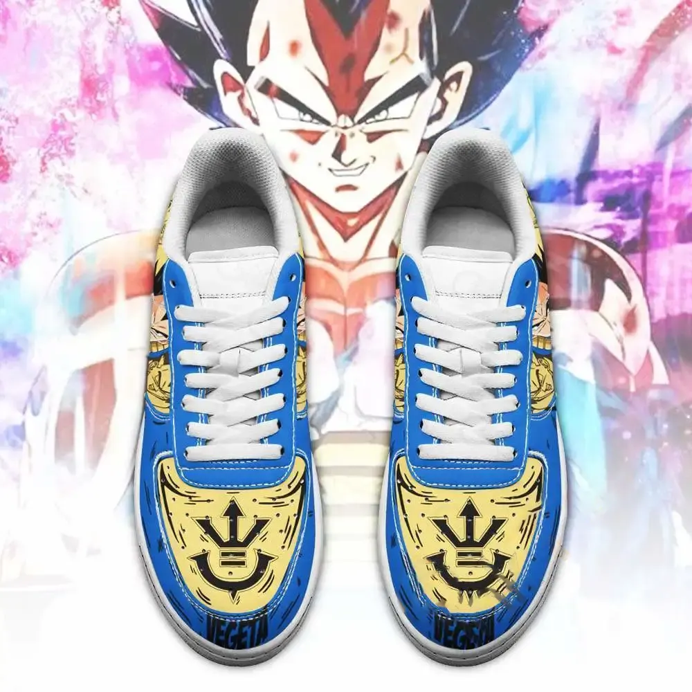 Vegeta Blue Custom Dragon Ball Anime Fan Gift Amazon Nike Air Force Shoes