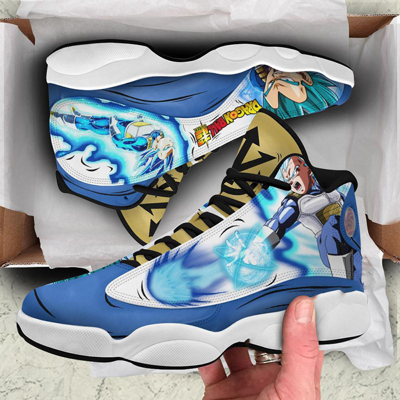 Vegeta Blue Dragon Ball Super Anime Custom Air Jordan Shoes