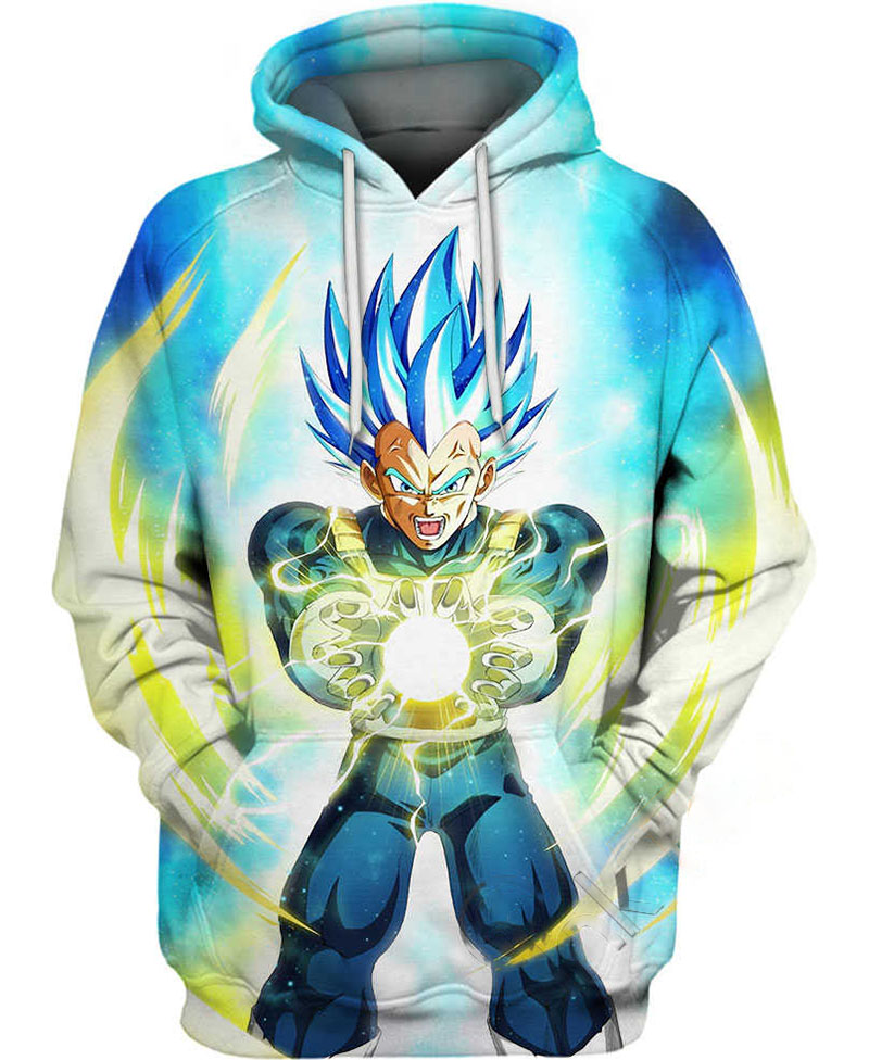 Vegeta Ss Blue Hoodie 3D