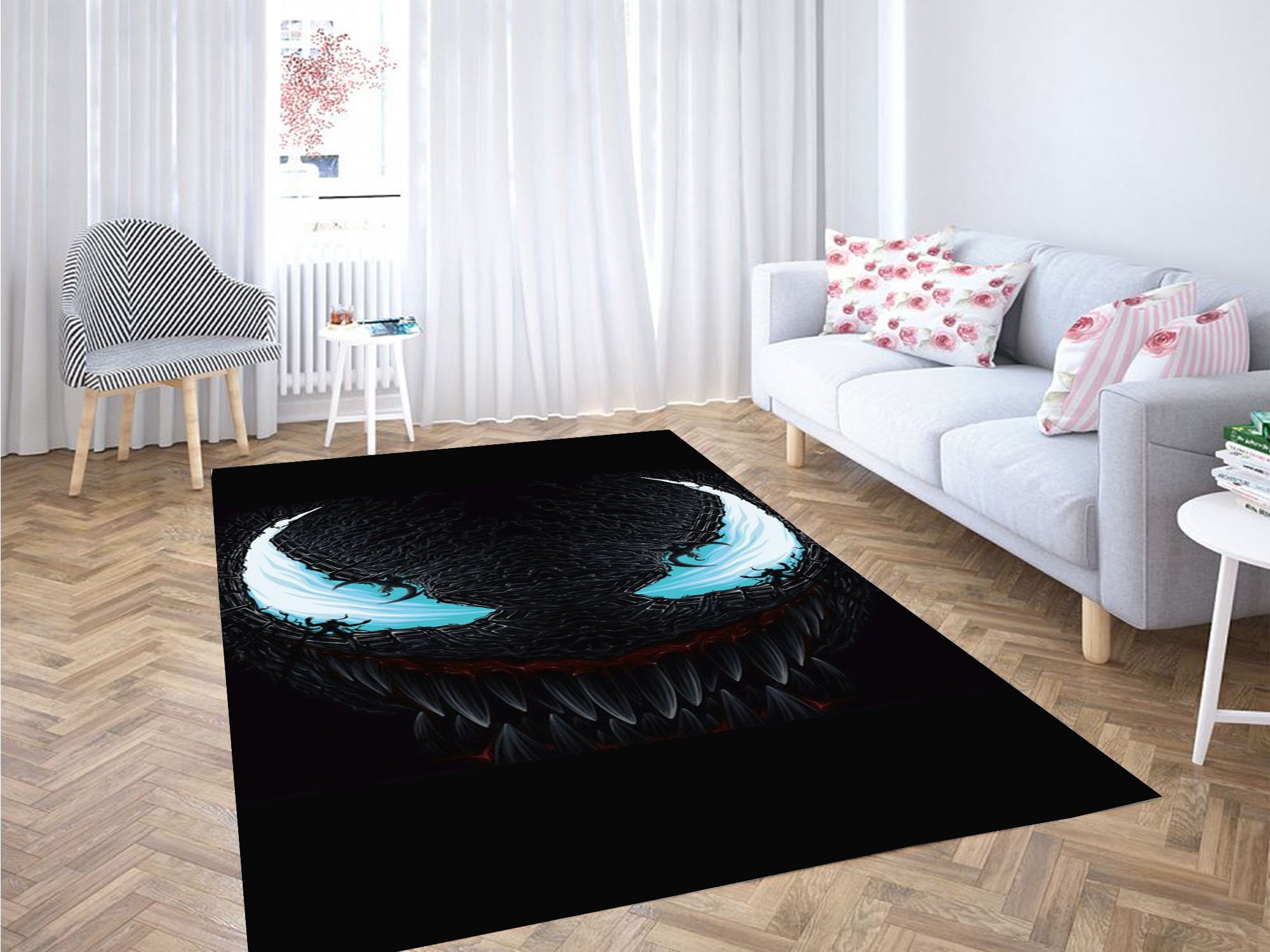 Venom Marvel Background Carpet Rug 4 Venom Marvel Background Carpet Rug