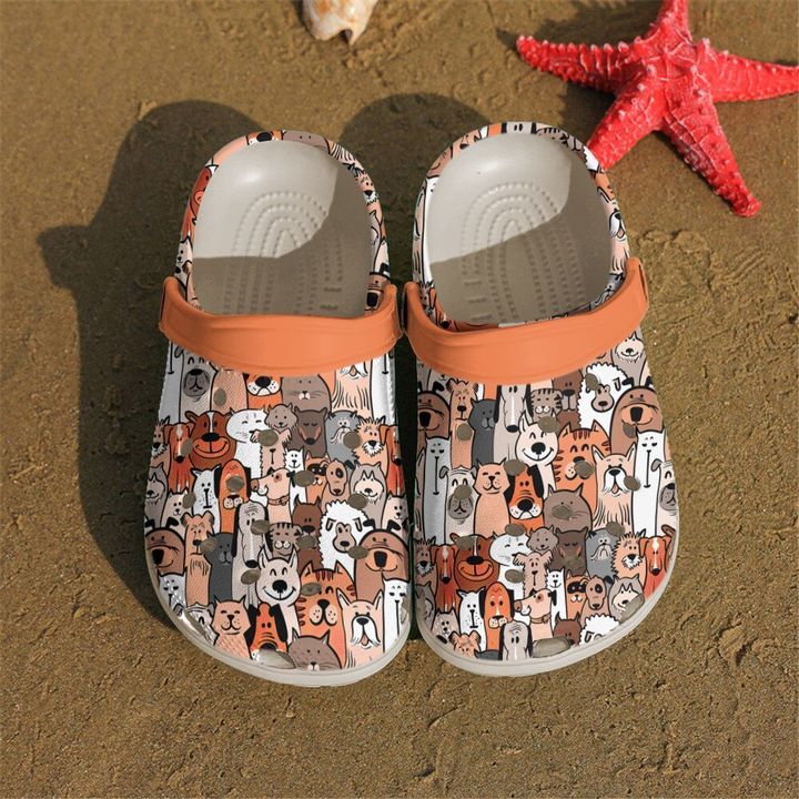 Vet Tech Animal Doodles Crocs Clog Shoes