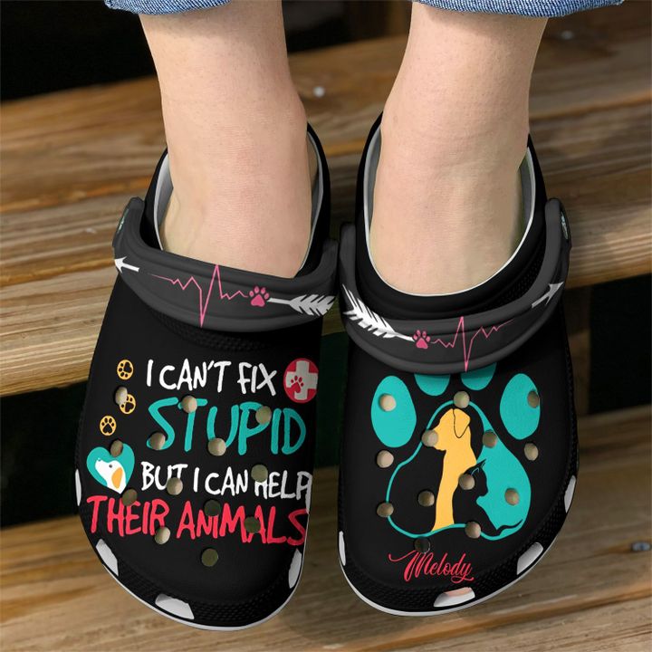 Vet Tech Personalized Help Animals Crocs Clog Shoes