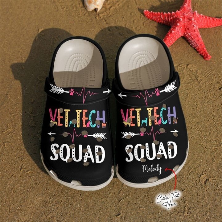 Vet Tech Personalized Squad Crocs Clog Shoes 14 Vet Tech Personalized Squad Crocs Clog Shoes