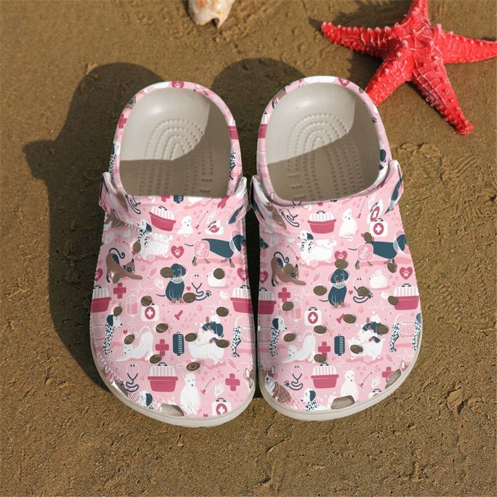 Vet Tech Pinky Crocs Clog Shoes