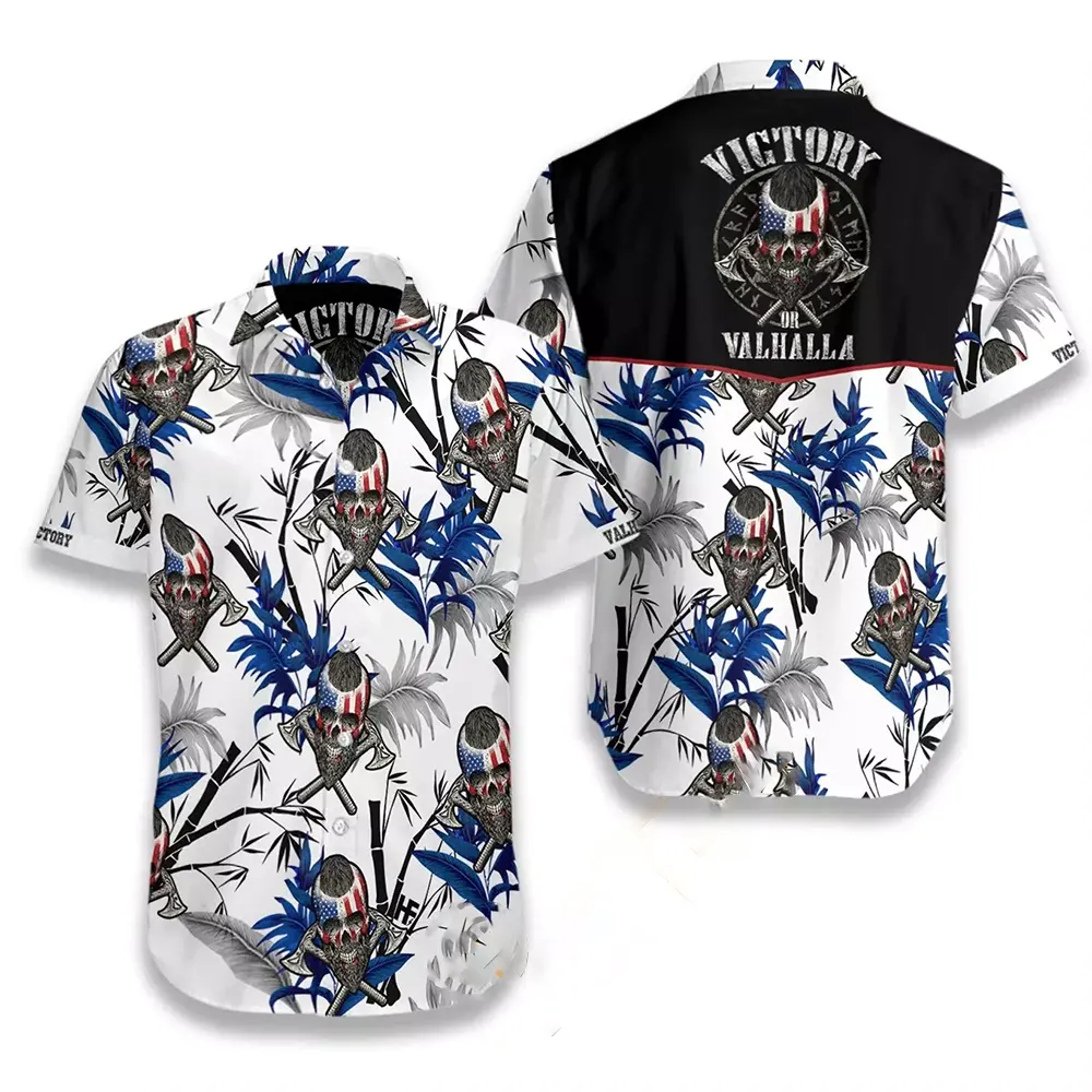 Victory Or Valhalla Viking White Hawaiian shirts 6 Victory Or Valhalla Viking White Hawaiian shirts