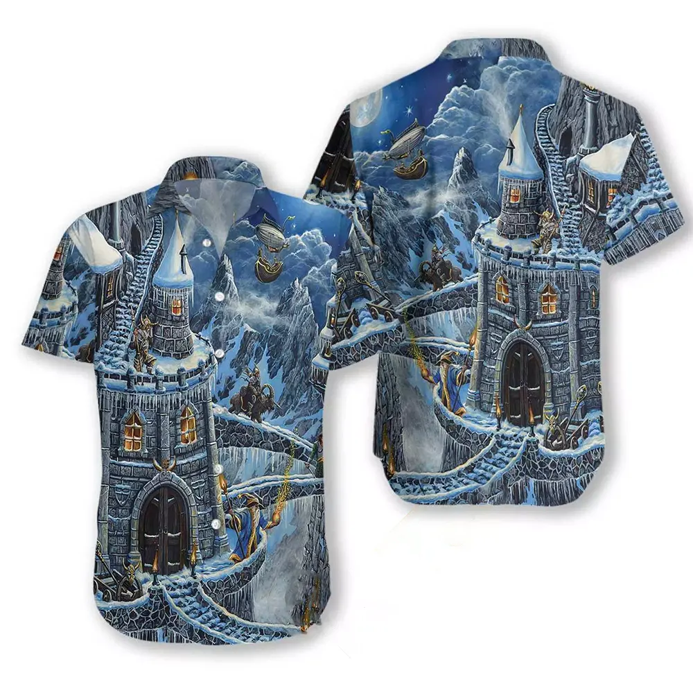 Viking Snow Hawaiian shirts