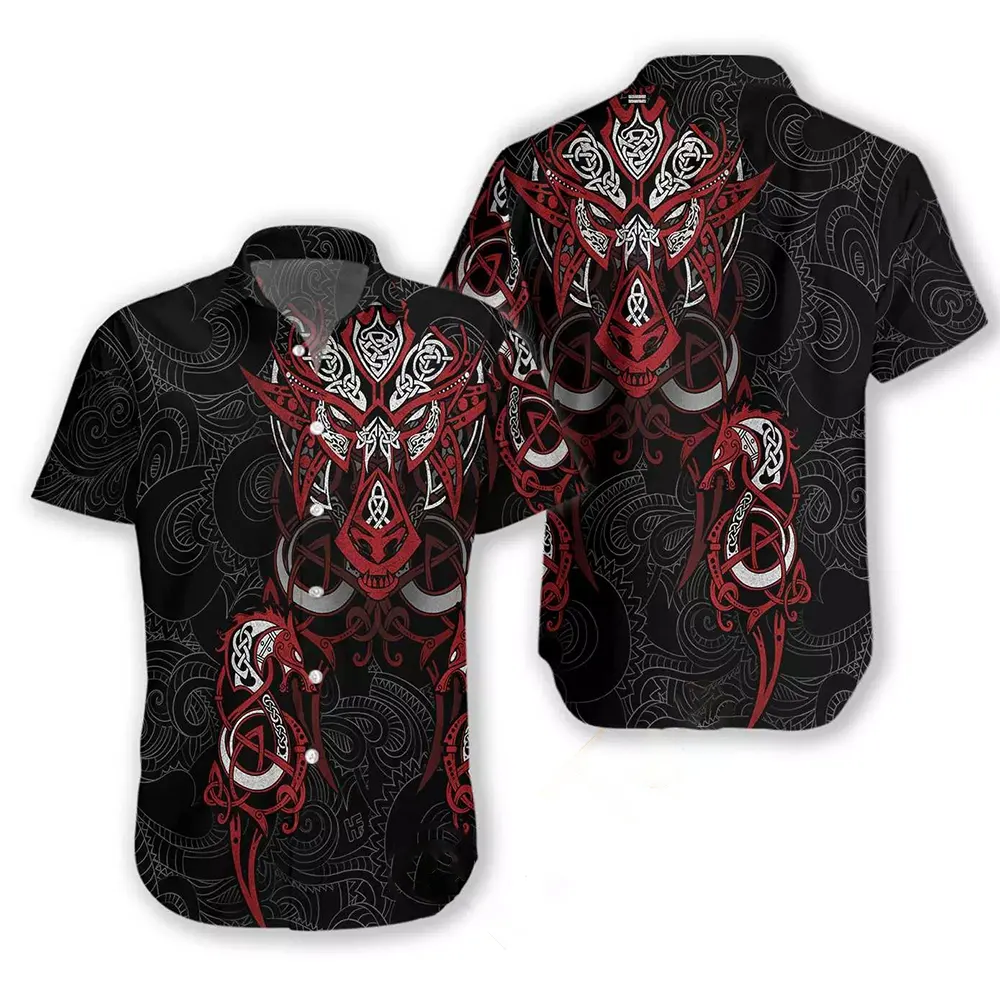Viking Tattoo Dragon Hawaiian shirts 2 Viking Tattoo Dragon Hawaiian shirts