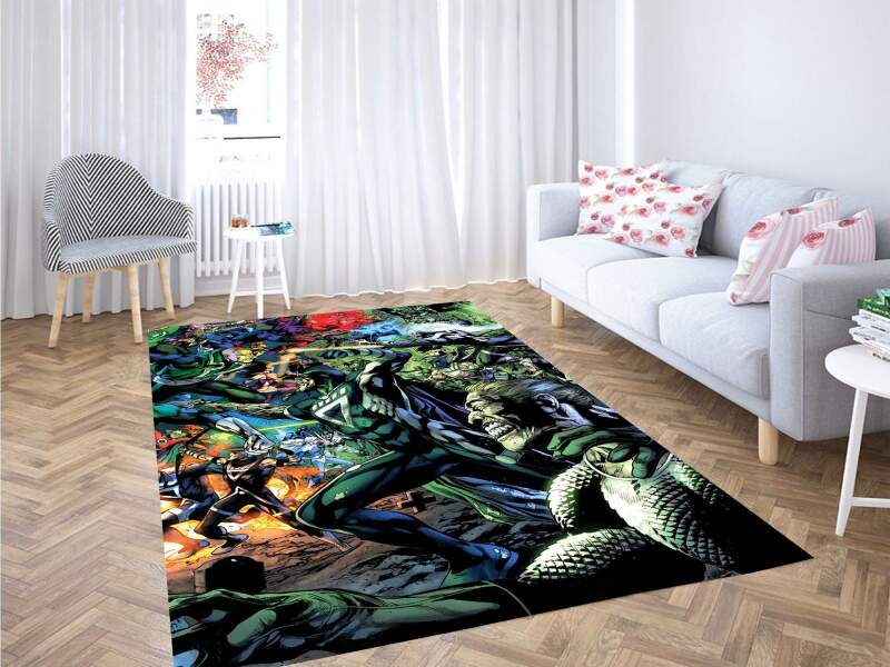 Villains Dc Comics War Carpet Rug