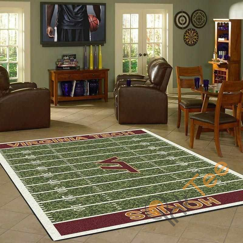 Virginia Tech Hokies Homefield Area Rug 1 Virginia Tech Hokies Homefield Area Rug