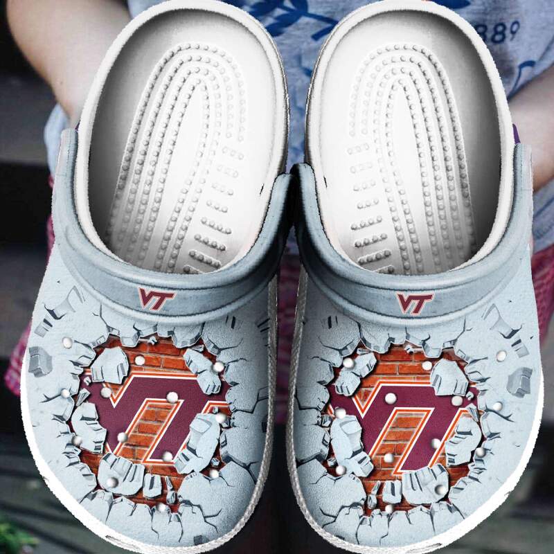 Virginia Tech Hokies Tide Crocs Clog Shoes 4 Virginia Tech Hokies Tide Crocs Clog Shoes
