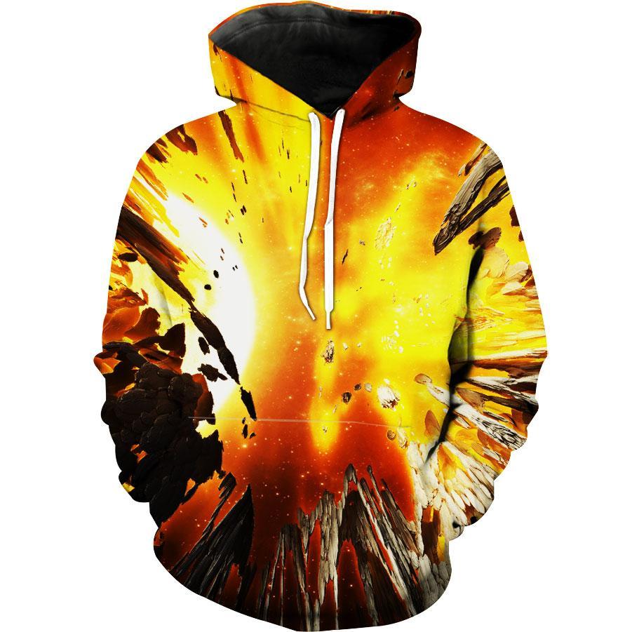 Volcano Explosion Scenic Hoodie 3D 1 Volcano Explosion Scenic Hoodie 3D