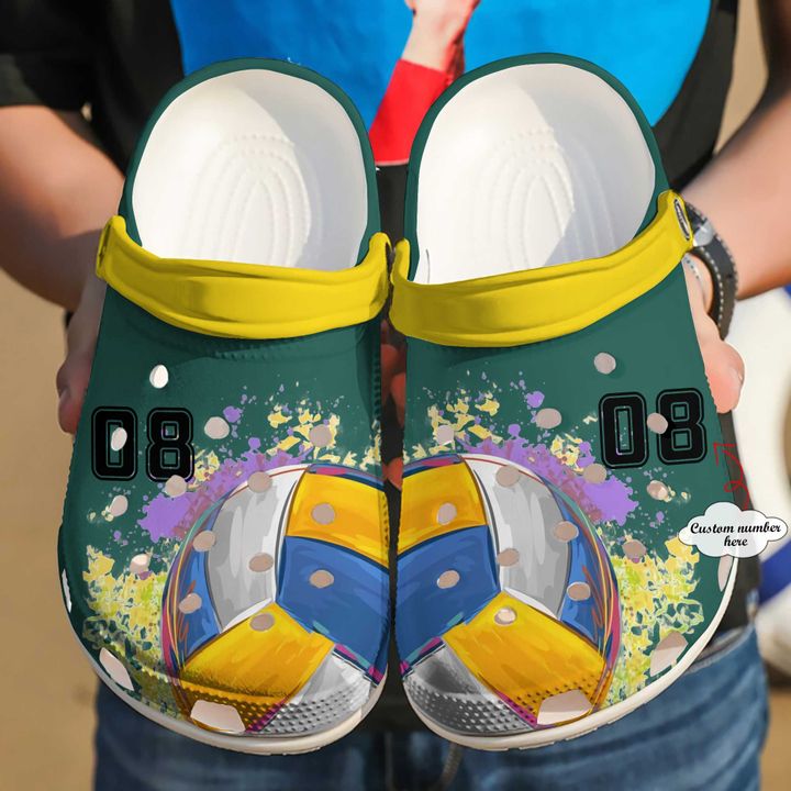 Volleyball Ball Crocs Clog Shoes 11 Volleyball Ball Crocs Clog Shoes