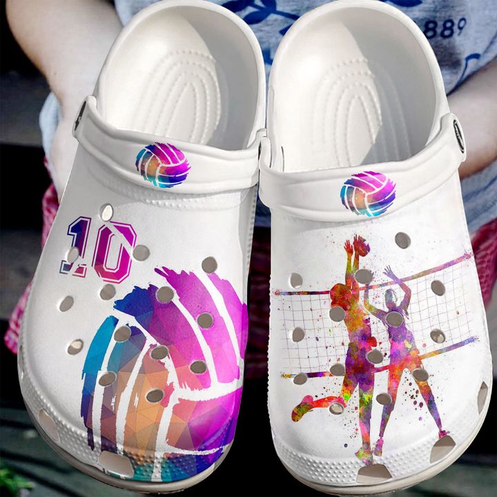 Volleyball Girl Crocs Clog Shoes