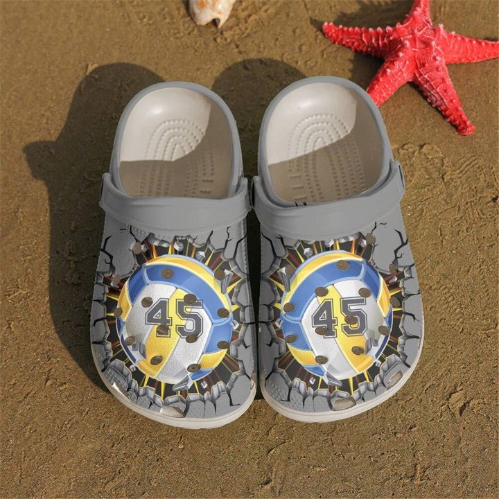 Volleyball Personalized Crack Crocs Clog Shoes 10 Volleyball Personalized Crack Crocs Clog Shoes