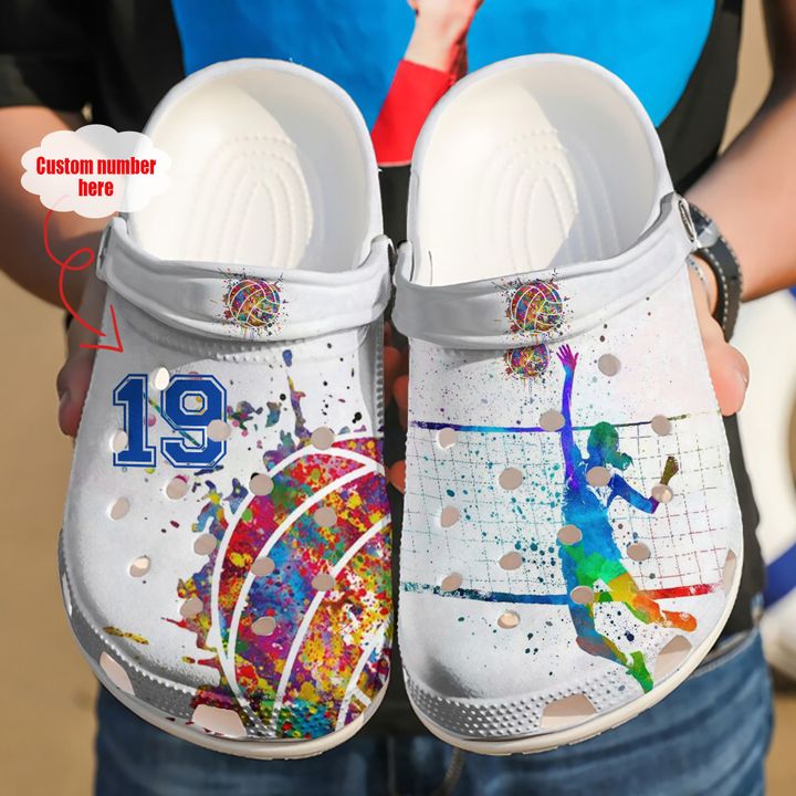 Volleyball Personalized For My Life Crocs Clog Shoes