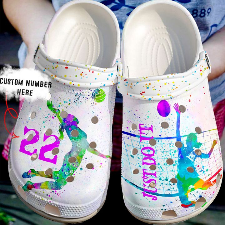 Volleyball Personalized Just Do It Crocs Clog Shoes 15 Volleyball Personalized Just Do It Crocs Clog Shoes
