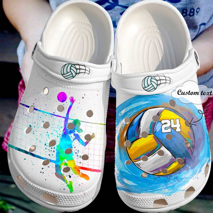 Volleyball Personalized Lover Club Crocs Clog Shoes