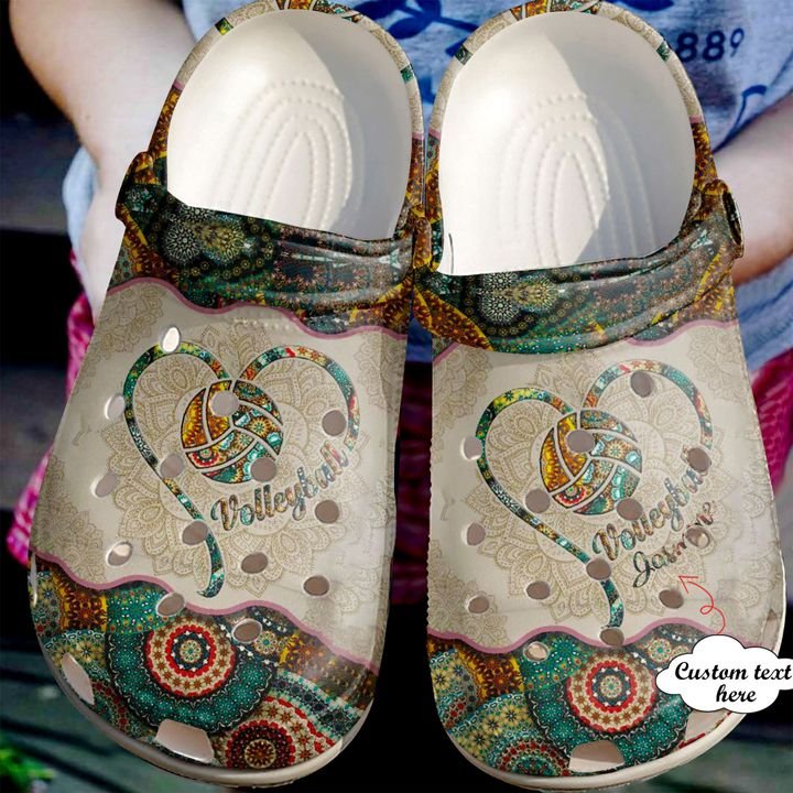 Volleyball Personalized Mandala Pattern Crocs Clog Shoes 7 Volleyball Personalized Mandala Pattern Crocs Clog Shoes