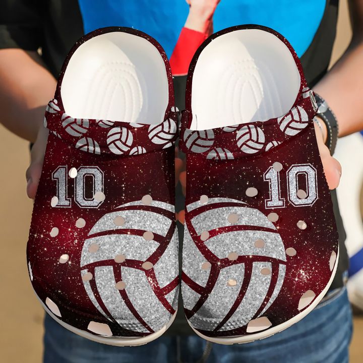 Volleyball Personalized Pitch Crocs Clog Shoes