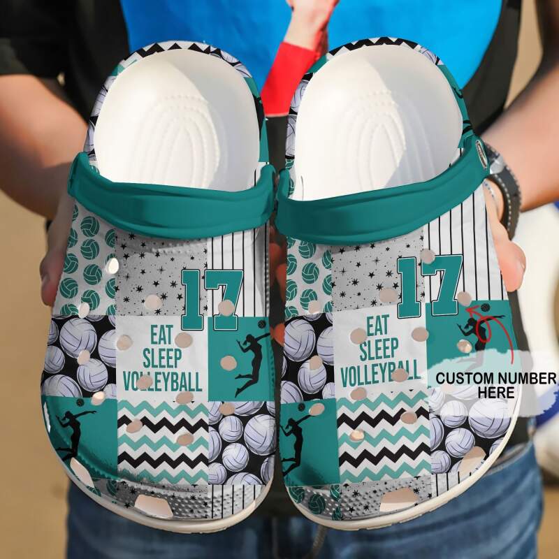 Volleyball Personalized Volleyballers Crocs Clog Shoes