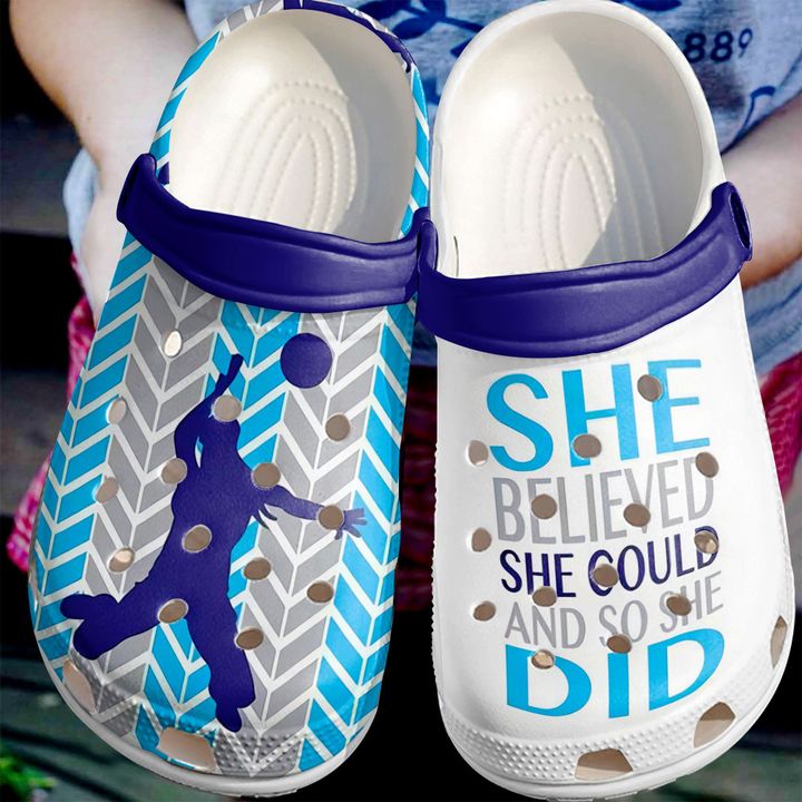 Volleyball She Believed Could Crocs Clog Shoes 10 Volleyball She Believed Could Crocs Clog Shoes