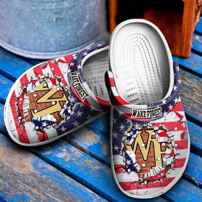 Wake Forest Demon Deacons Crocs Clog Shoes 1 Wake Forest Demon Deacons Crocs Clog Shoes