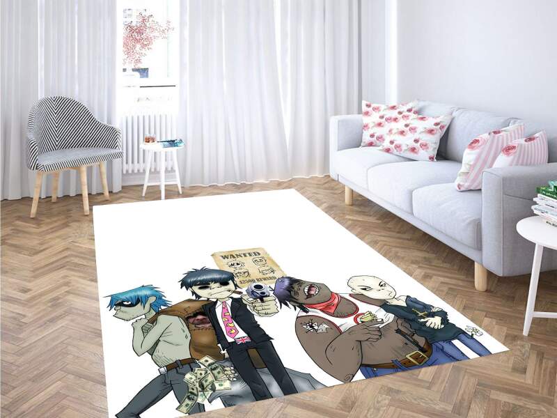Wanted Gorillaz Band Carpet Rug