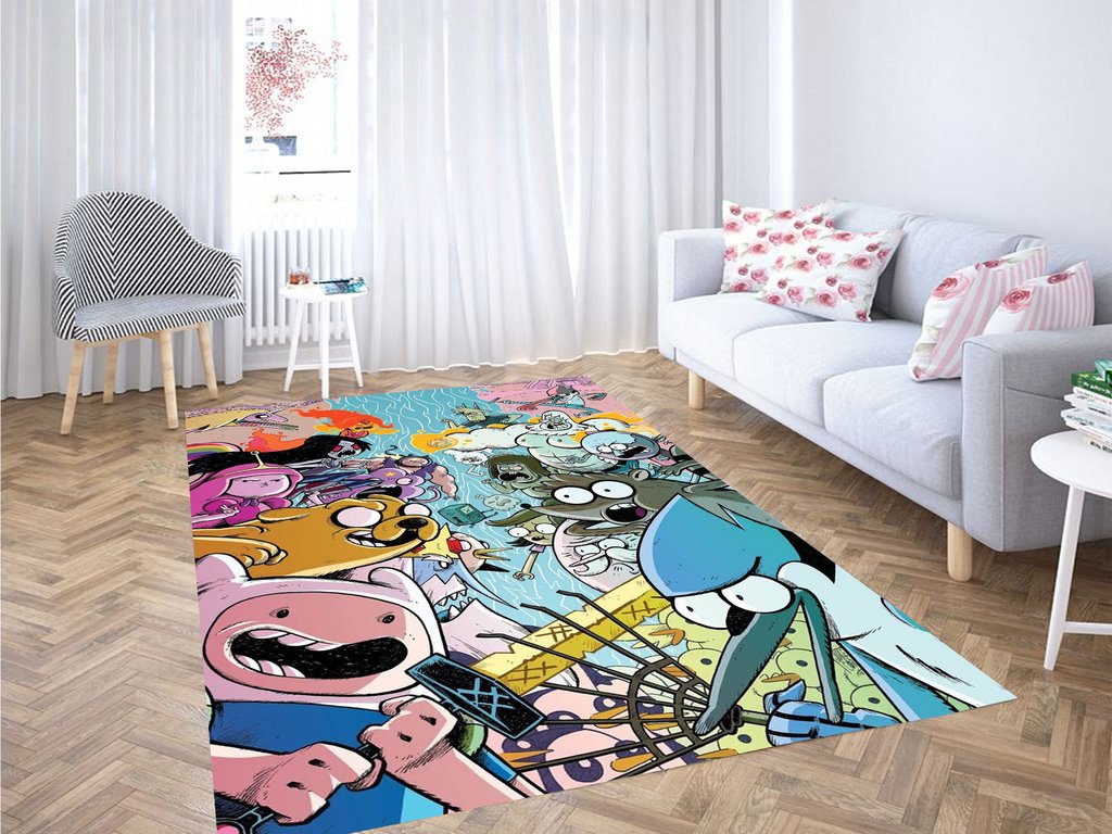 War Adventure Time Character Living Room Modern Carpet Rug
