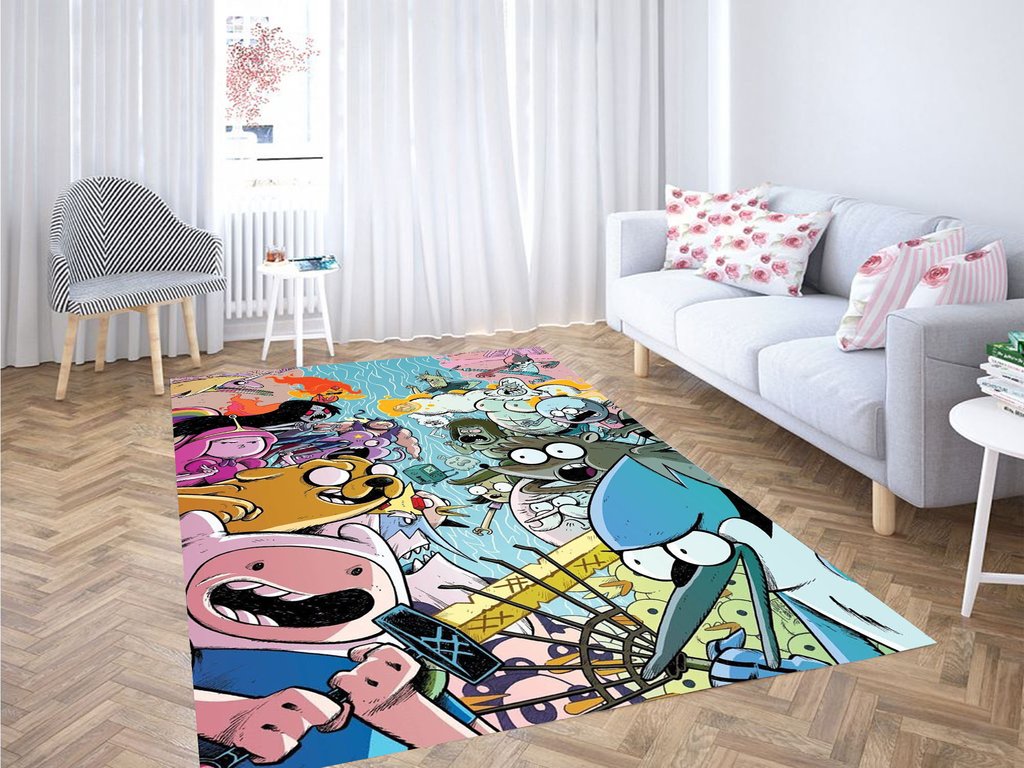 War Adventure Time Living Room Modern Carpet Rug