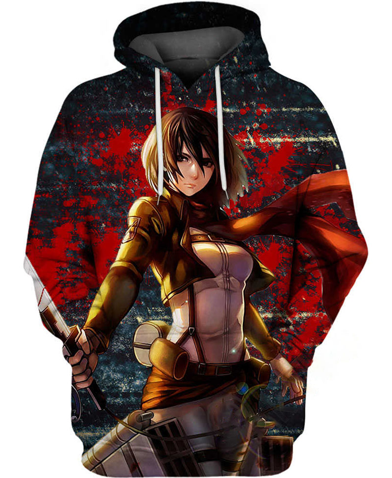Warrior Mikasa Ackerman Hoodie 3D