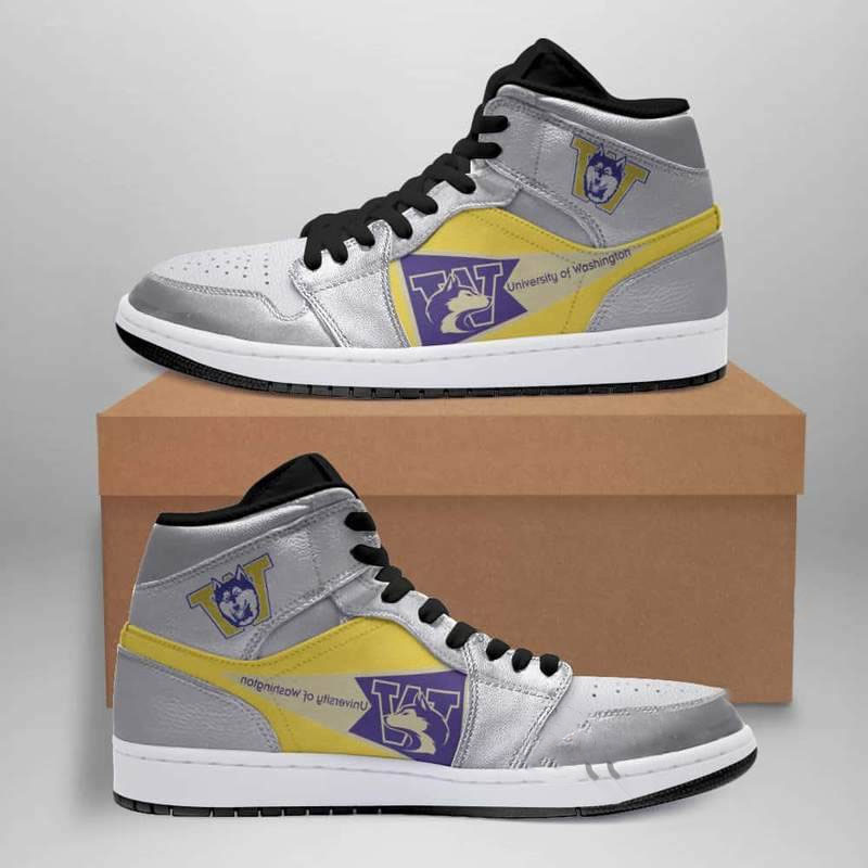 Washington Huskies American Football Custom Air Jordan Shoes