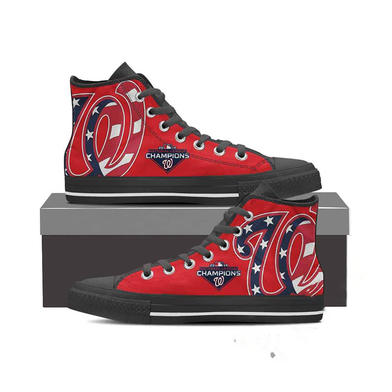 Washington Nationals 2019 World Series Champions High Top Shoes