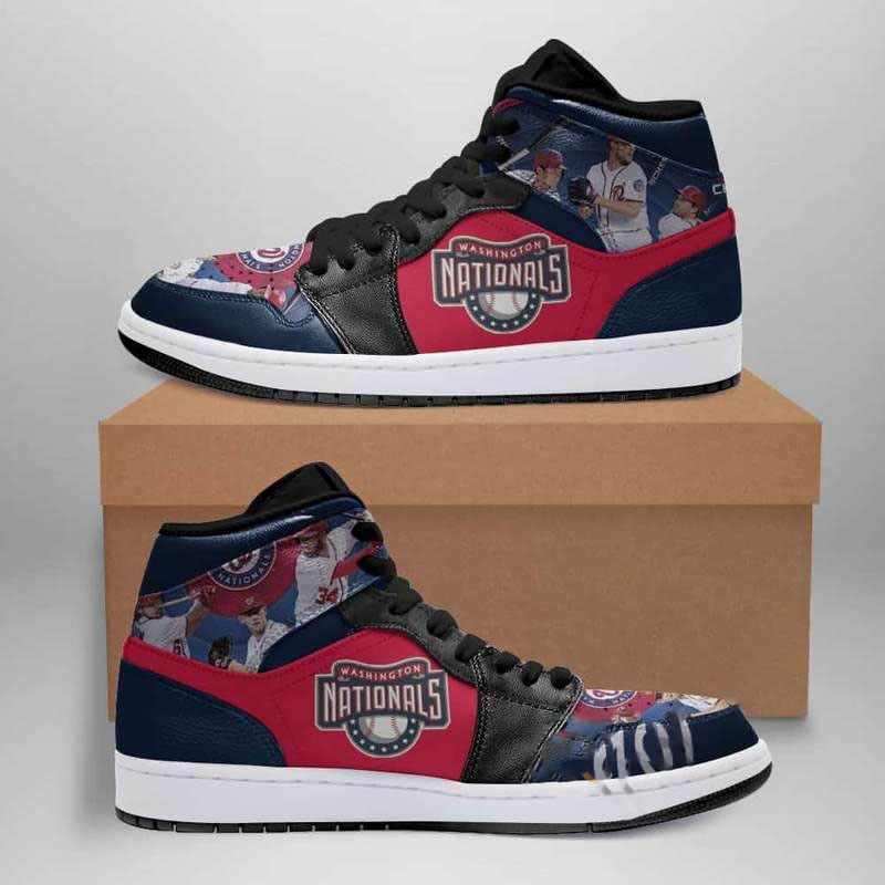 Washington Nationals 2019 World Series Champions Custom Air Jordan Shoes 1 Washington Nationals 2019 World Series Champions Custom Air Jordan Shoes