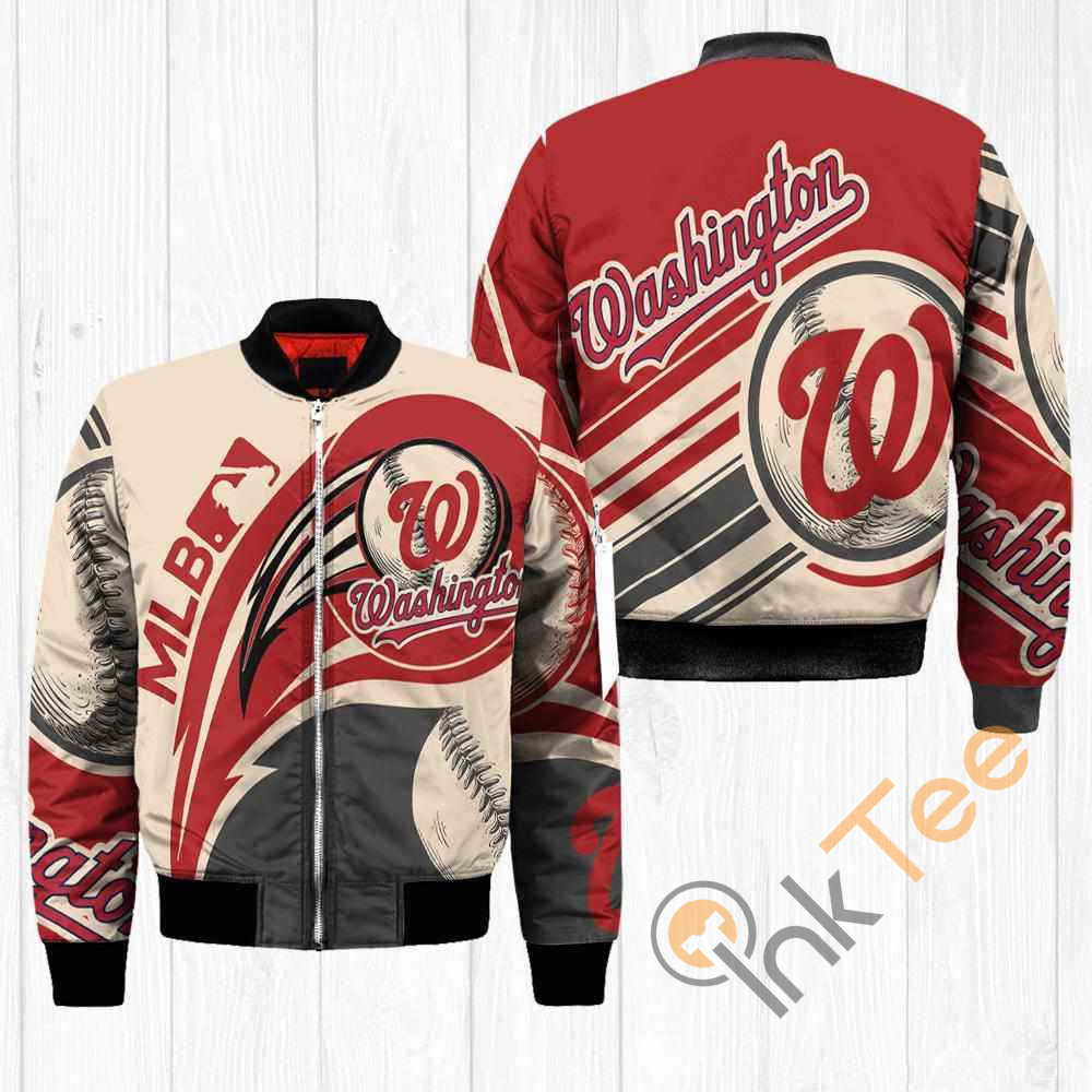 Washington Nationals MLB Balls Apparel Best Christmas Gift For Fans Bomber Jacket