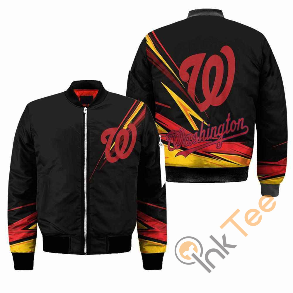 Washington Nationals MLB Black Apparel Best Christmas Gift For Fans Bomber Jacket 7 Washington Nationals MLB Black Apparel Best Christmas Gift For Fans Bomber Jacket